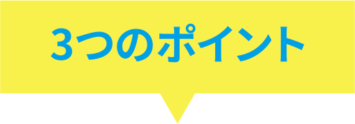 3つのポイント